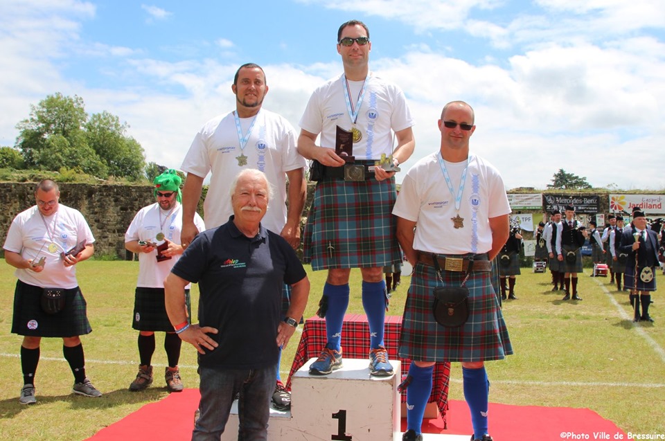 1er podium championnat national UFOLEP Highland games catégorie B